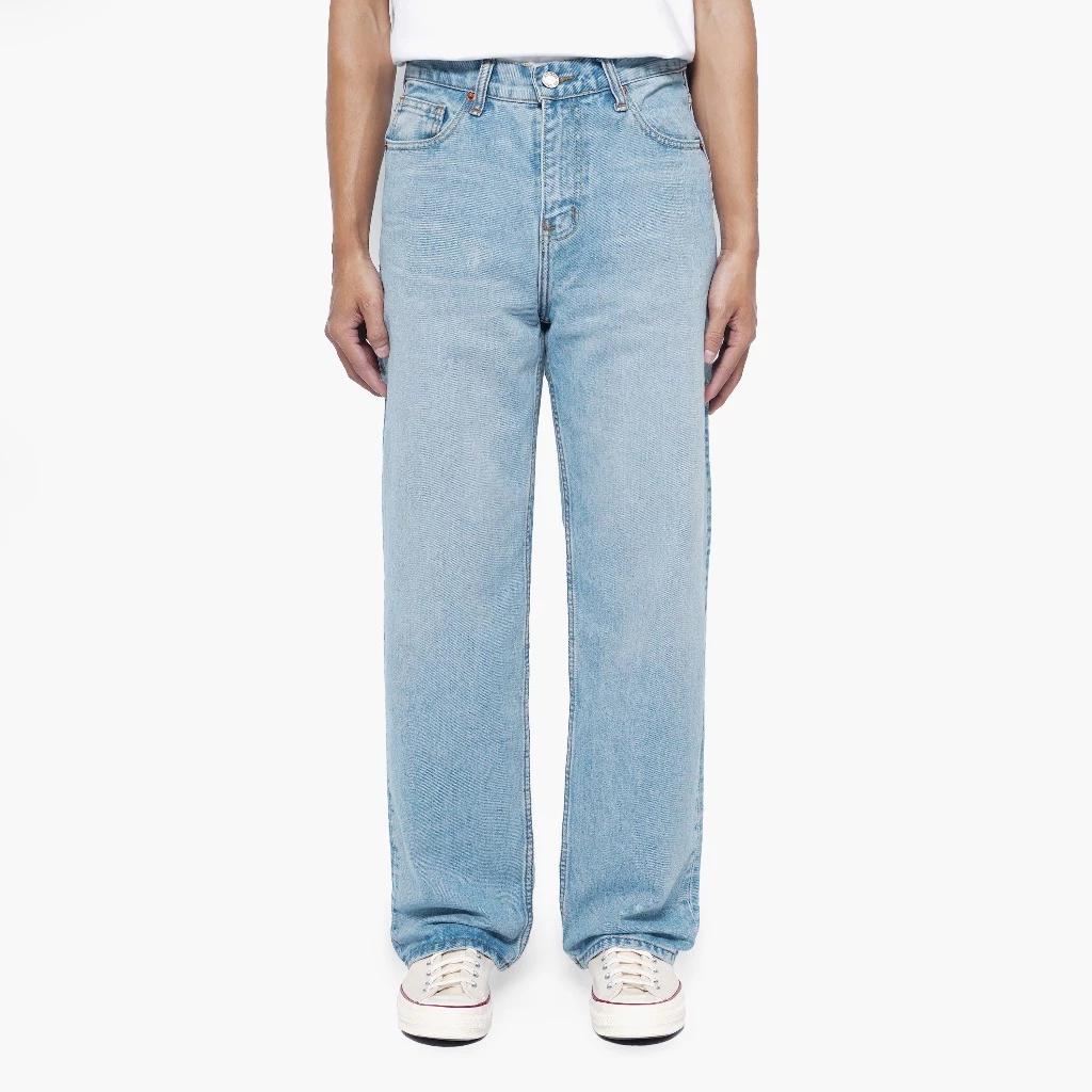 Basica Man Reguler Loose Straight - Blue Denim Jeans